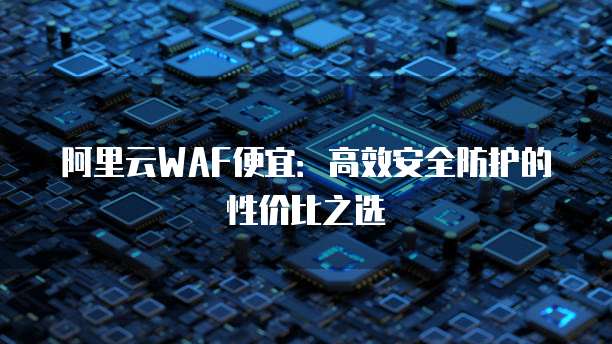 阿里云WAF便宜:高效安全防护的性价比之选