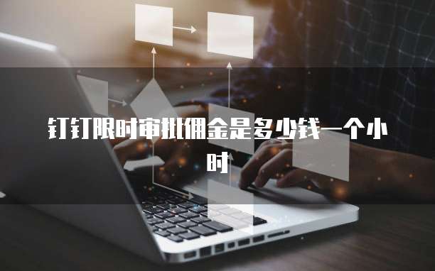 钉钉限时审批佣金是多少钱一个小时