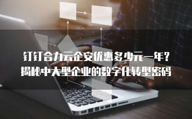 钉钉合力云企安优惠多少元一年?揭秘中大型企业的数字化转型密码