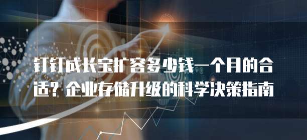 钉钉成长宝扩容多少钱一个月的合适?企业存储升级的科学决策指南