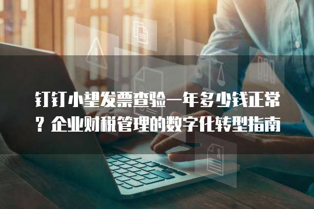 钉钉小望发票查验一年多少钱正常?企业财税管理的数字化转型指南
