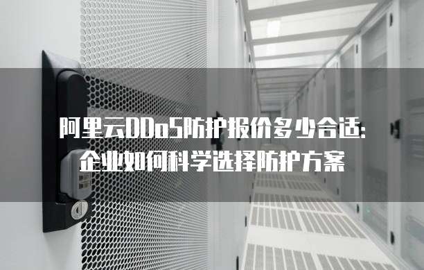 阿里云DDoS防护报价多少合适:企业如何科学选择防护方案