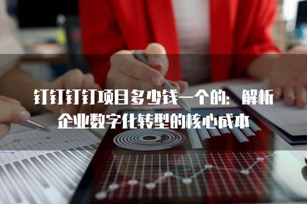 钉钉钉钉项目多少钱一个的:解析企业数字化转型的核心成本