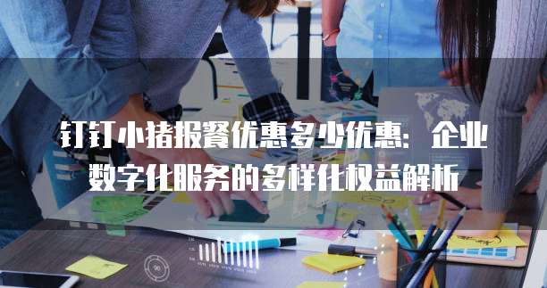 钉钉小猪报餐优惠多少优惠:企业数字化服务的多样化权益解析