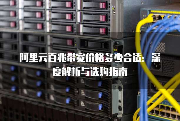 阿里云百兆带宽价格多少合适：深度解析与选购指南