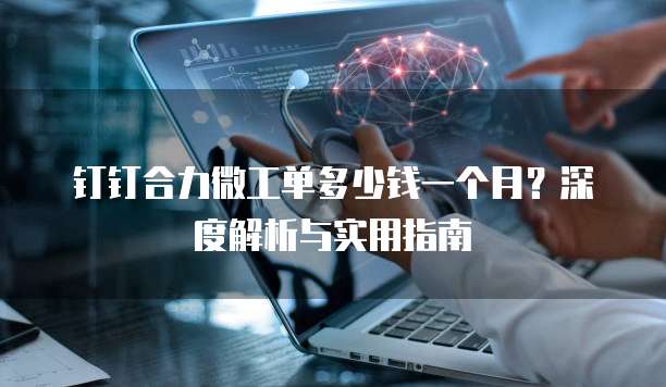 钉钉合力微工单多少钱一个月?深度解析与实用指南