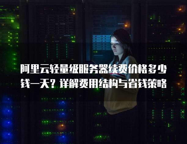 阿里云轻量级服务器续费价格多少钱一天?详解费用结构与省钱策略