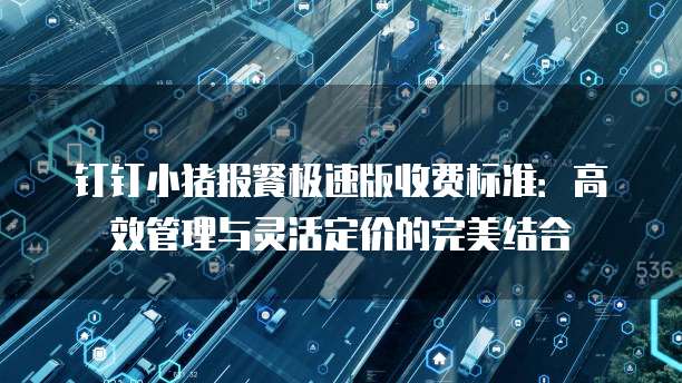 钉钉小猪报餐极速版收费标准：高效管理与灵活定价的完美结合