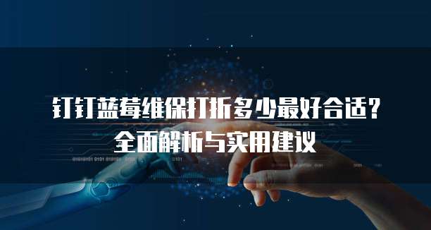 钉钉蓝莓维保打折多少最好合适?全面解析与实用建议