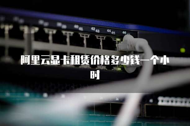 阿里云显卡租赁价格多少钱一个小时