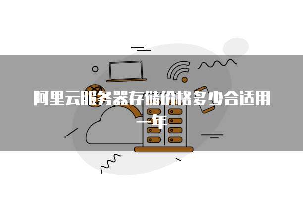 阿里云服务器存储价格多少合适用一年