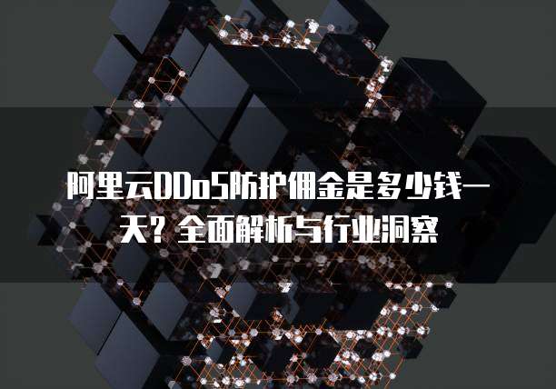 阿里云DDoS防护佣金是多少钱一天?全面解析与行业洞察