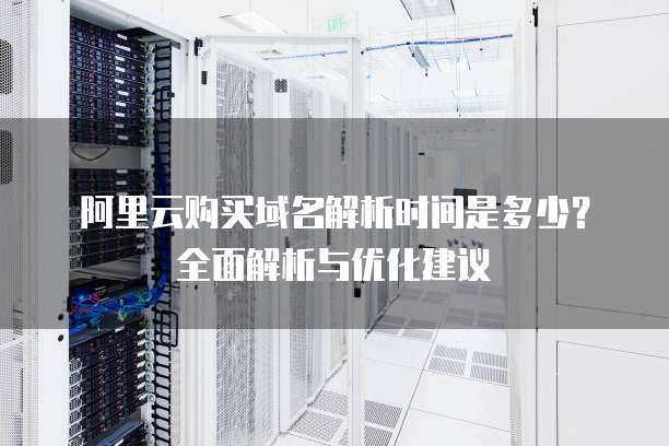 阿里云购买域名解析时间是多少?全面解析与优化建议