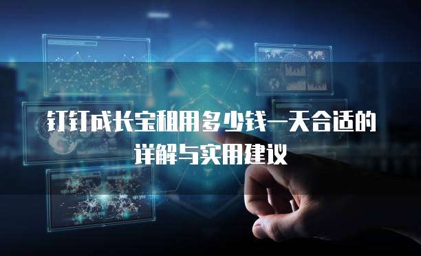 钉钉成长宝租用多少钱一天合适的详解与实用建议
