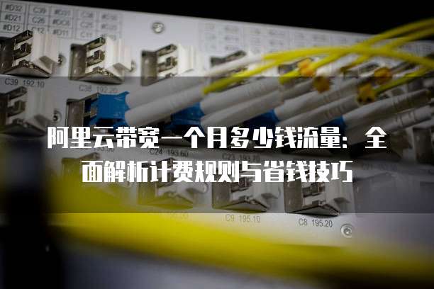 阿里云带宽一个月多少钱流量:全面解析计费规则与省钱技巧