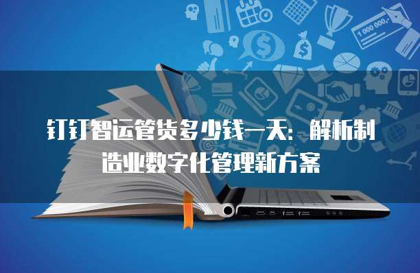 钉钉智运管货多少钱一天:解析制造业数字化管理新方案