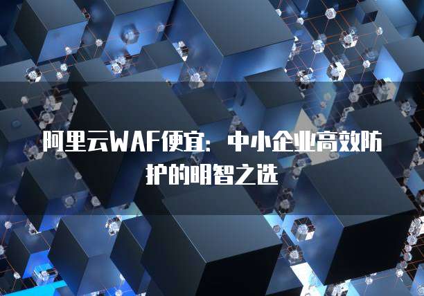 阿里云WAF便宜:中小企业高效防护的明智之选