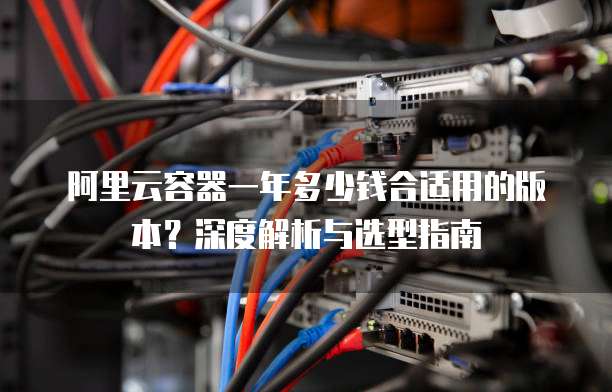 阿里云容器一年多少钱合适用的版本?深度解析与选型指南