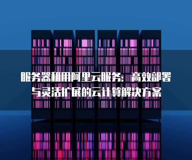 服务器租用阿里云服务：高效部署与灵活扩展的云计算解决方案