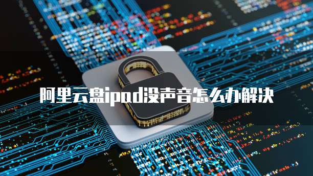 阿里云盘ipad没声音怎么办解决