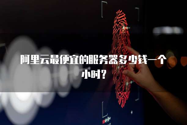 阿里云最便宜的服务器多少钱一个小时?