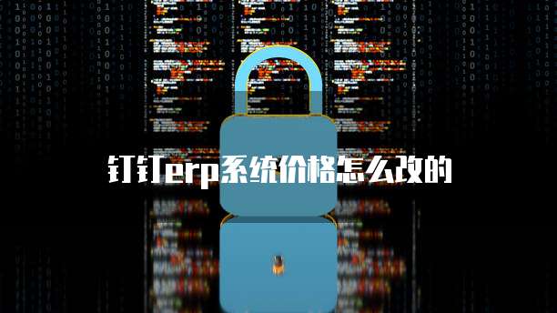 钉钉erp系统价格怎么改的