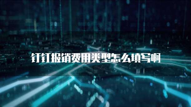钉钉报销费用类型怎么填写啊