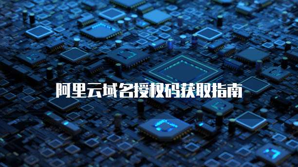 阿里云域名授权码获取指南