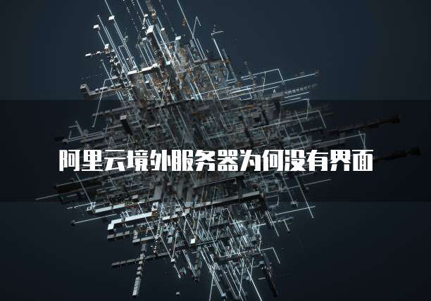 阿里云境外服务器为何没有界面