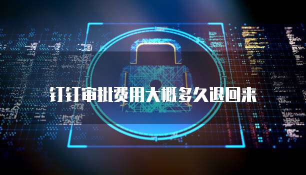 钉钉审批费用大概多久退回来