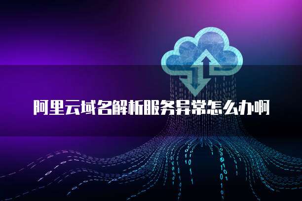 阿里云域名解析服务异常怎么办啊