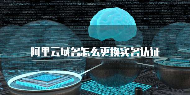 阿里云域名怎么更换实名认证