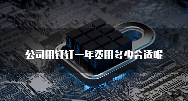公司用钉钉一年费用多少合适呢