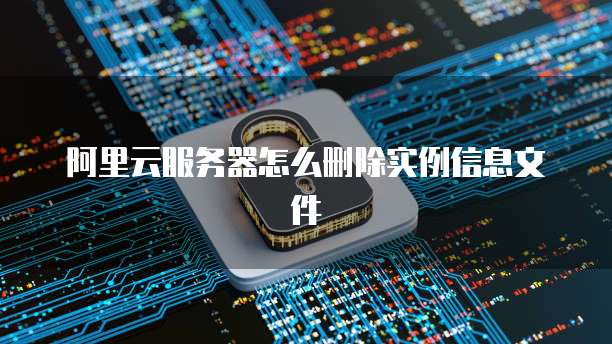 阿里云服务器怎么删除实例信息文件