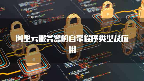阿里云服务器的自带程序类型及应用