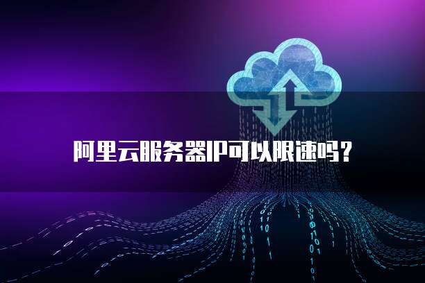 阿里云服务器IP可以限速吗？