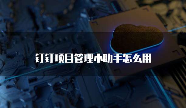 钉钉项目管理小助手怎么用