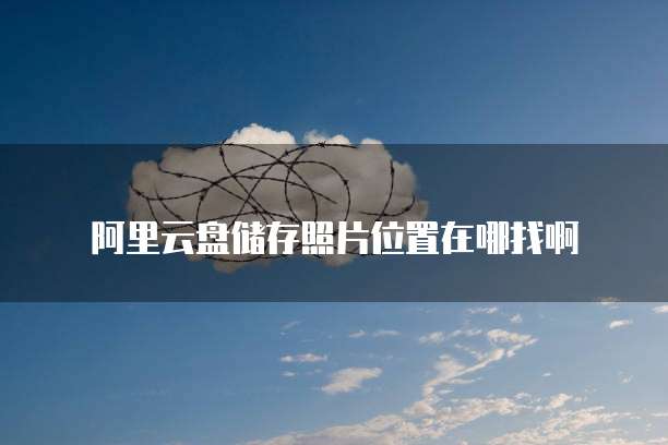 阿里云盘储存照片位置在哪找啊