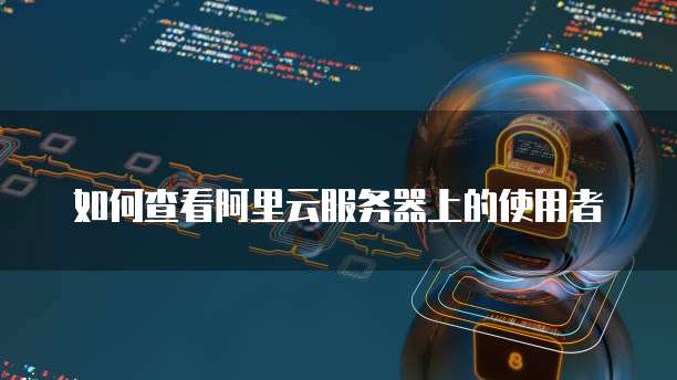 如何查看阿里云服务器上的使用者