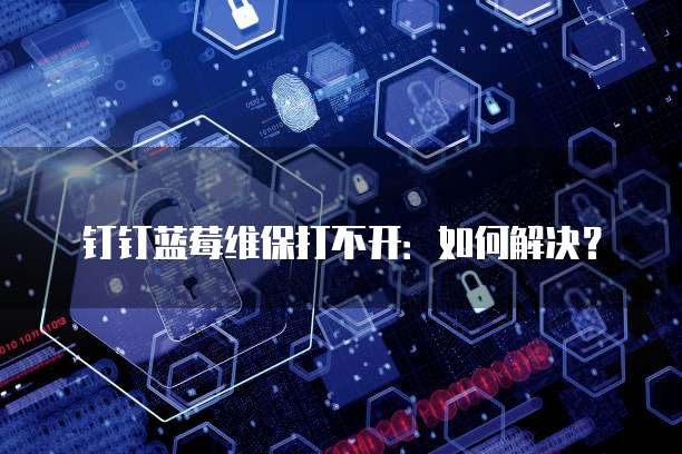 钉钉蓝莓维保打不开：如何解决？