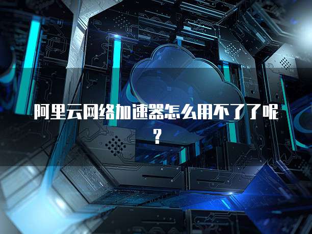 阿里云网络加速器怎么用不了了呢?