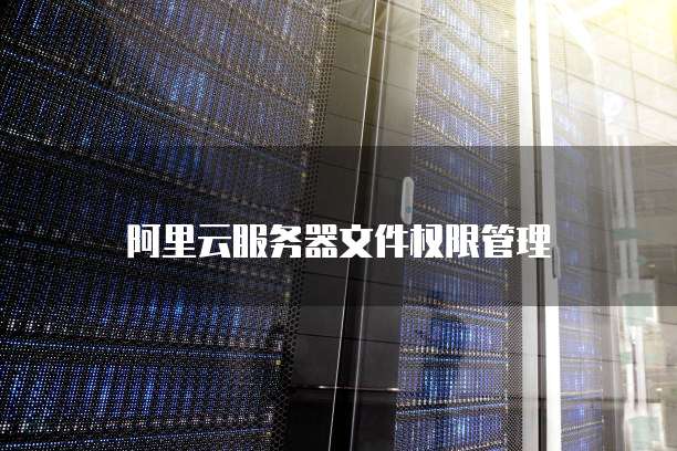 阿里云服务器文件权限管理