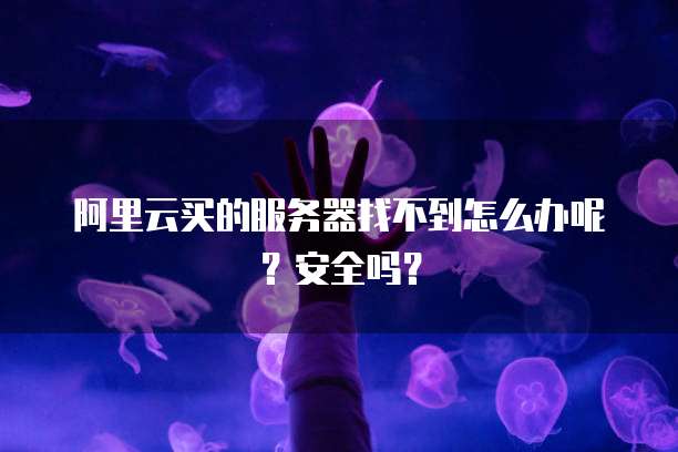 阿里云买的服务器找不到怎么办呢?安全吗?