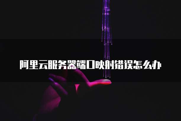 阿里云服务器端口映射错误怎么办