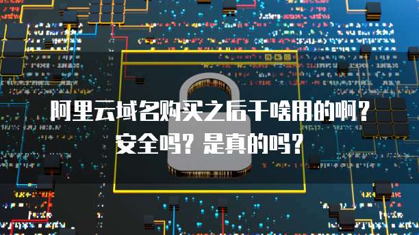 阿里云域名购买之后干啥用的啊？安全吗？是真的吗？
