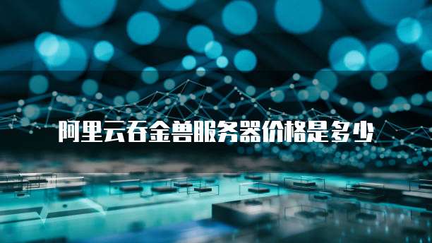 阿里云吞金兽服务器价格是多少