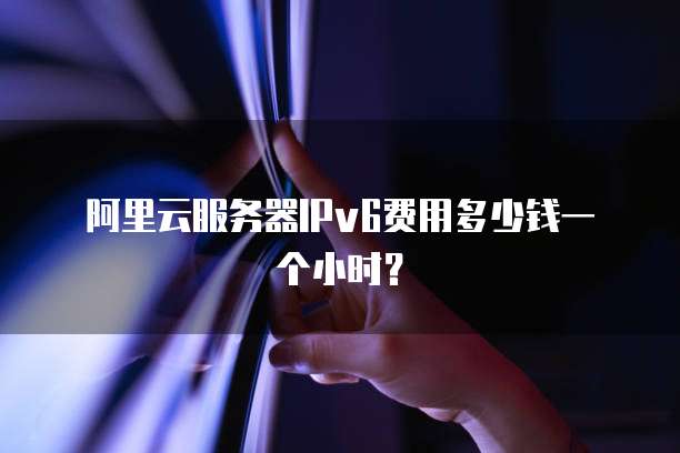 阿里云服务器IPv6费用多少钱一个小时?