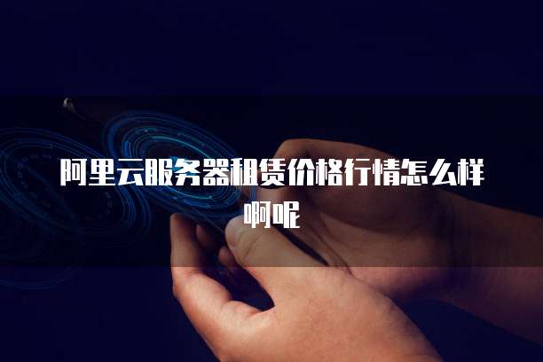 阿里云服务器租赁价格行情怎么样啊呢
