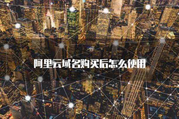 阿里云域名购买后怎么使用