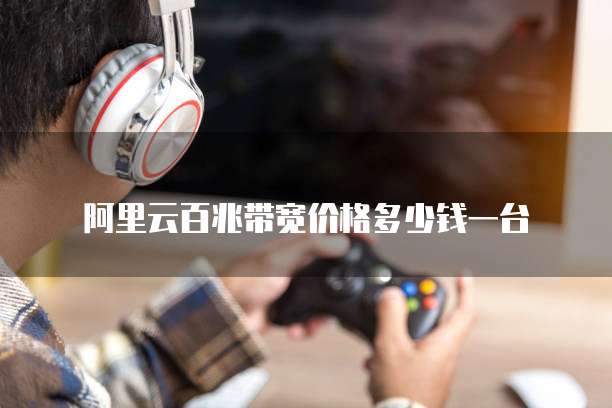 阿里云百兆带宽价格多少钱一台
